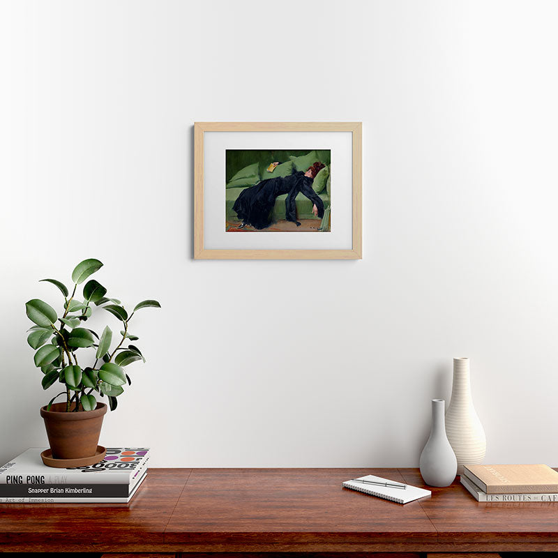 Decadent Young Woman after the Dance Framed Art Print Gallery Image 46