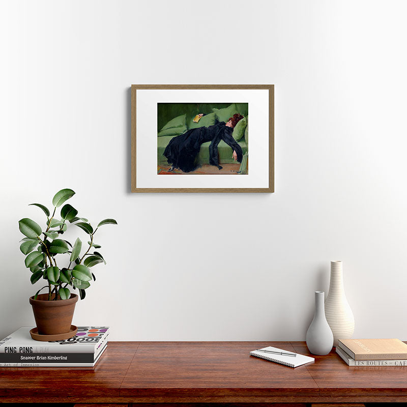 Decadent Young Woman after the Dance Framed Art Print Gallery Image 12