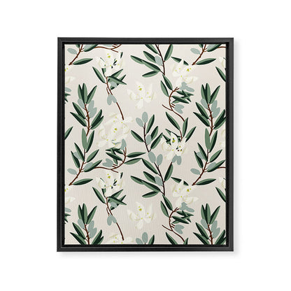 OLIVE BLOOM Framed Canvas Print Gallery Image 5