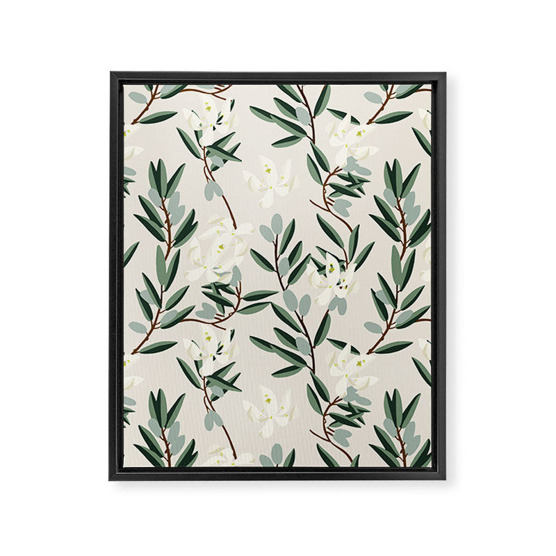 OLIVE BLOOM Framed Canvas Print Gallery Image 4
