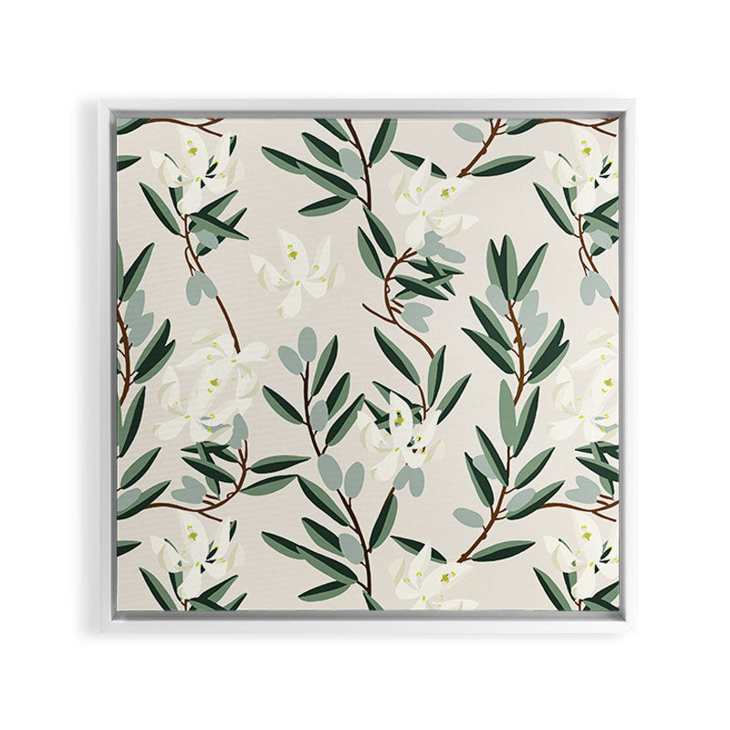 OLIVE BLOOM Framed Canvas Print Gallery Image 33