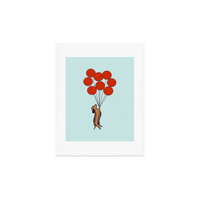 I Believe I Can Fly Dachshund Art Print Gallery Image 3