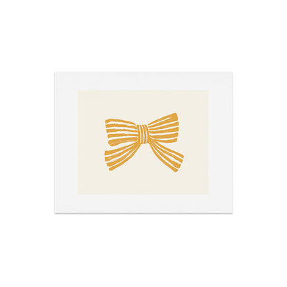 Yellow Stripe Bow Ribbon Art Print Gallery Image 5