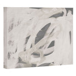 abstract brushstrokes neutral Canvas Print Gallery Image 1