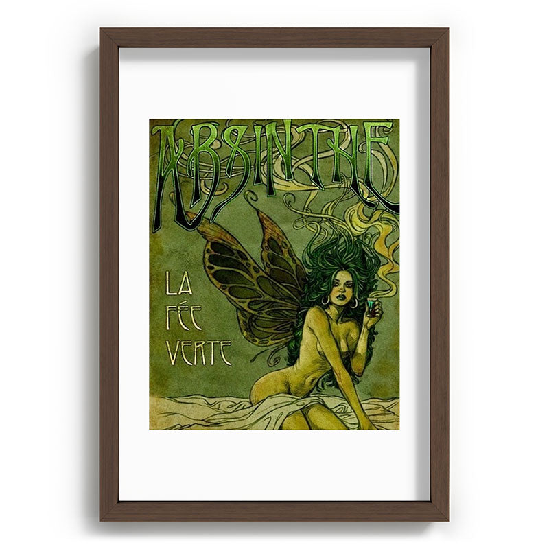 Vintage Parisian Green Fairy Absinthe Alcoholic Aperitif Advertisement Poster Framed Art Print Gallery Image 89