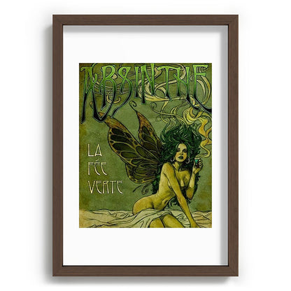 Vintage Parisian Green Fairy Absinthe Alcoholic Aperitif Advertisement Poster Framed Art Print Gallery Image 89