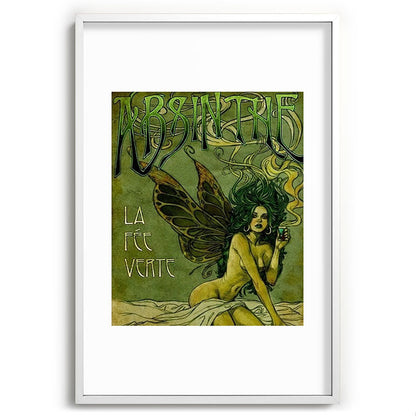 Vintage Parisian Green Fairy Absinthe Alcoholic Aperitif Advertisement Poster Framed Art Print Gallery Image 110