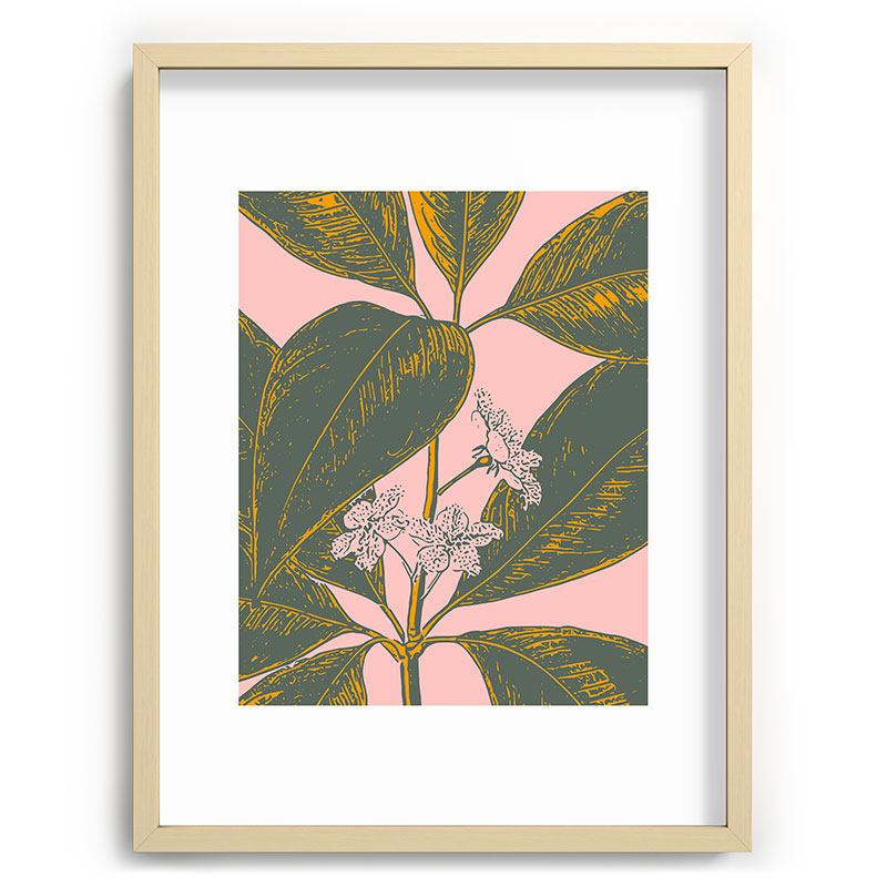 Modern Botanical Banana Leaf Framed Art Print Gallery Image 100