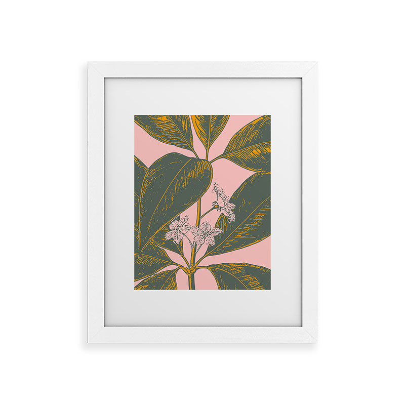 Modern Botanical Banana Leaf Framed Art Print Gallery Image 75