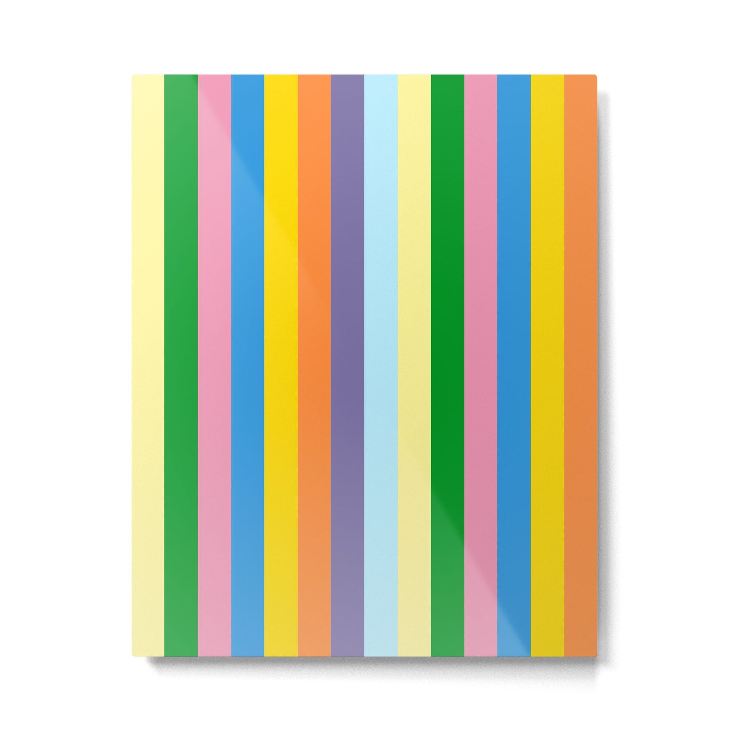 Fun Stripes Colorful Vertical Pattern Metal Print Gallery Image 4