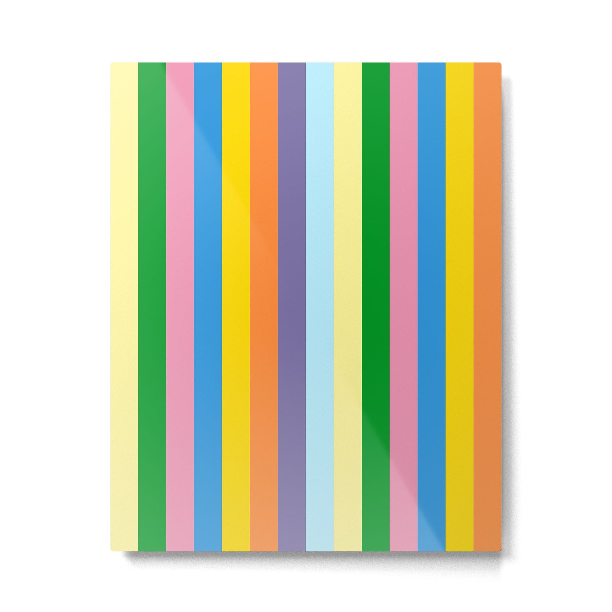 Fun Stripes Colorful Vertical Pattern Metal Print Gallery Image 4