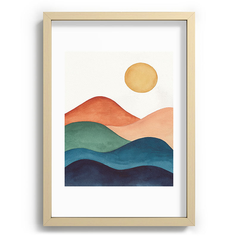 Colorful Abstract Mountains Framed Art Print Gallery Image 97
