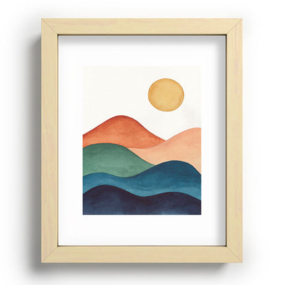 Colorful Abstract Mountains Framed Art Print Gallery Image 95