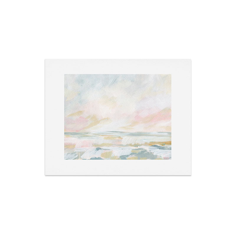 Golden Hour - Pastel Seascape Art Print Gallery Image 5
