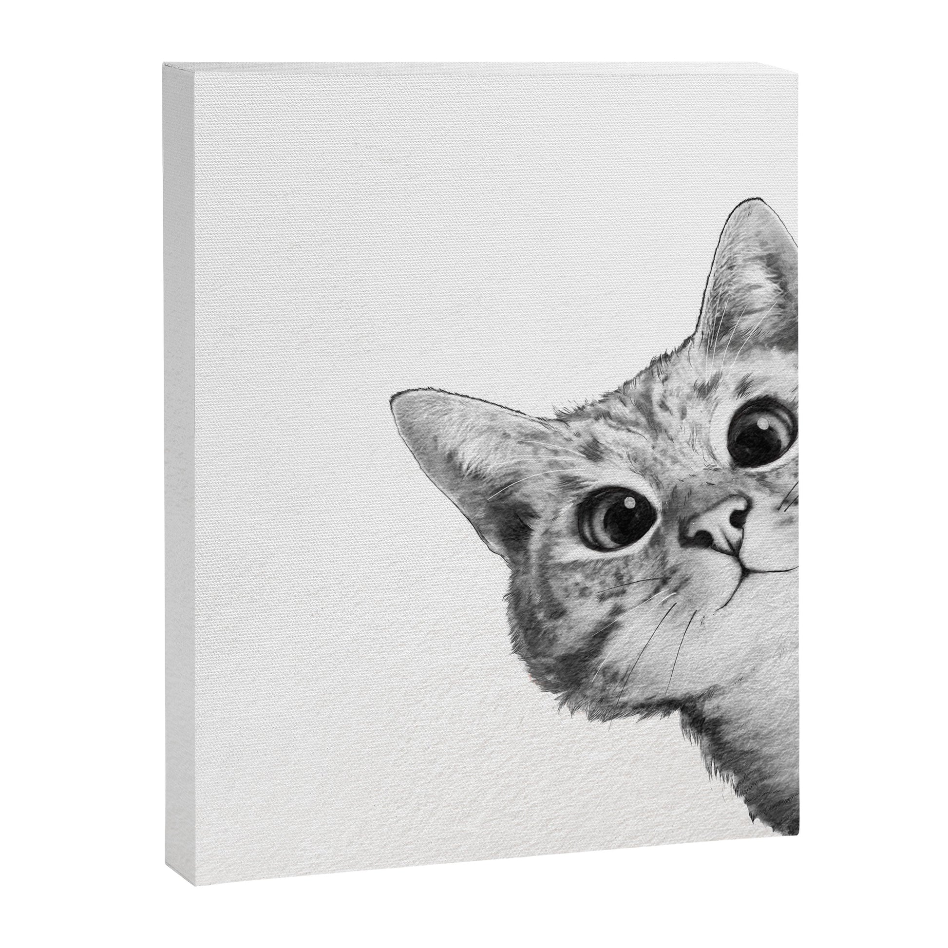 sneaky cat Canvas Print Gallery Image 1