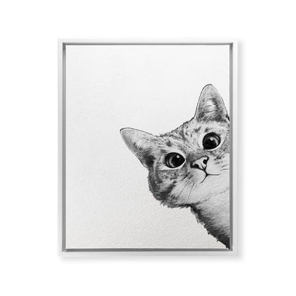 sneaky cat Framed Canvas Print Gallery Image 28