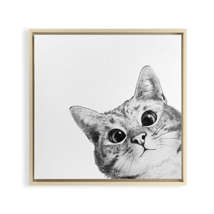 sneaky cat Framed Canvas Print Gallery Image 27