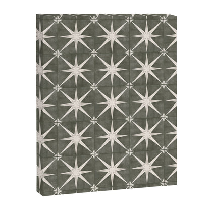 arlo star tile - olive Canvas Print Gallery Image 3