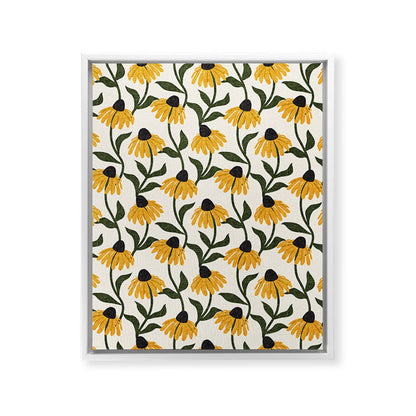 coneflowers - cream Framed Canvas Print Gallery Image 35