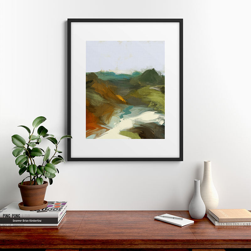 the path abstract landscape art Framed Art Print Gallery Image 9