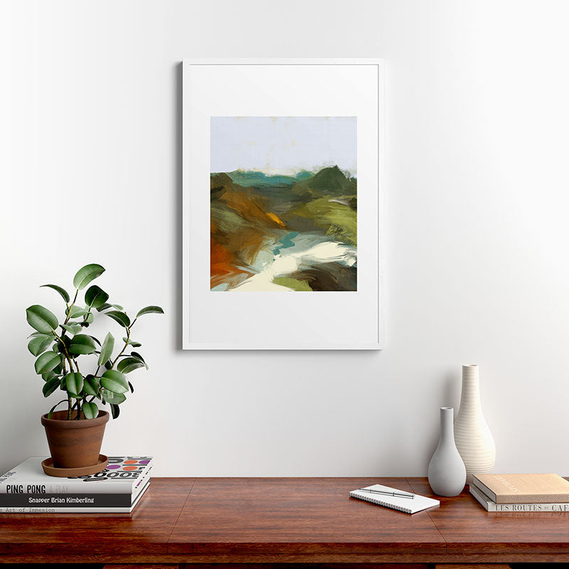 the path abstract landscape art Framed Art Print Gallery Image 37