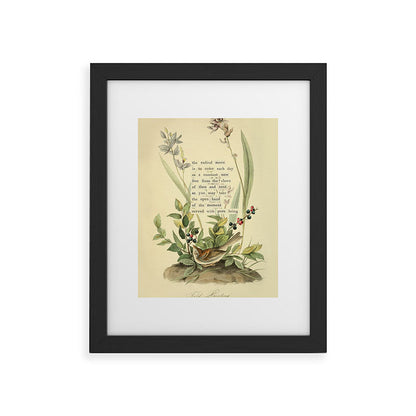 Bird Divinations: Field Bunting (about: almanacofbirds.org) Framed Art Print Gallery Image 33