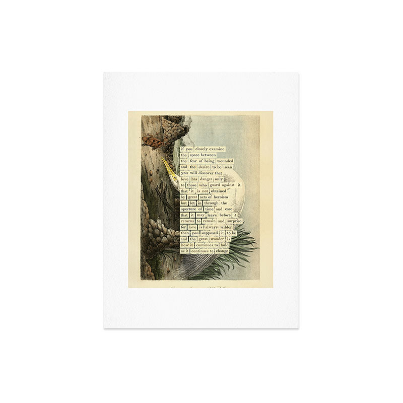 Great White Egret Divination from # An Almanac of Birds # Divinations for Uncertain Days Art Print Gallery Image 6