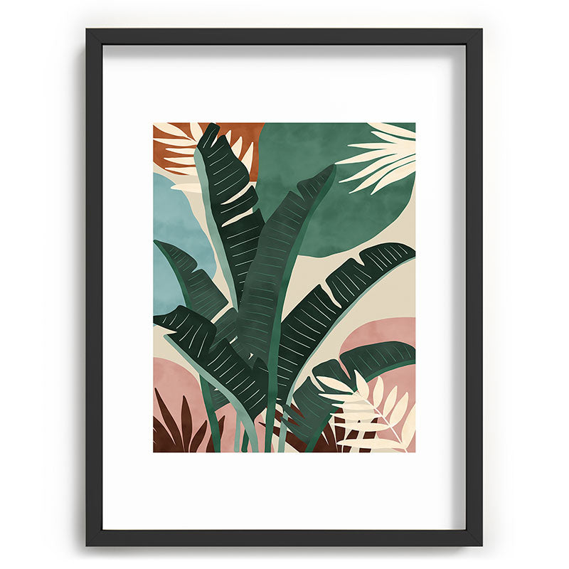 Modern jungle shapes Framed Art Print Gallery Image 83