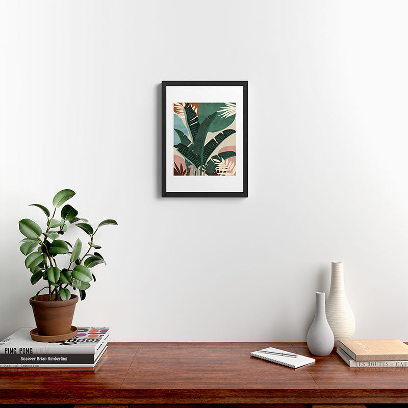 Modern jungle shapes Framed Art Print Gallery Image 4