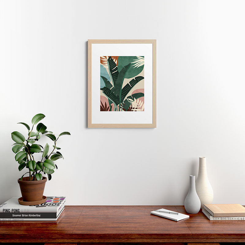 Modern jungle shapes Framed Art Print Gallery Image 64