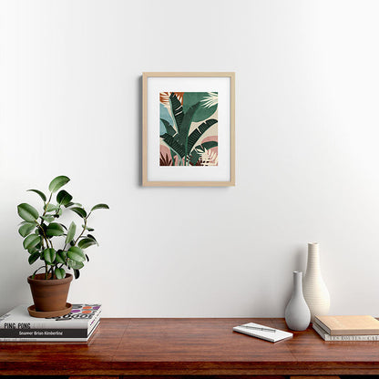Modern jungle shapes Framed Art Print Gallery Image 25