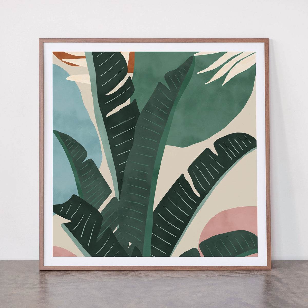 Modern jungle shapes Framed Art Print Gallery Image 21