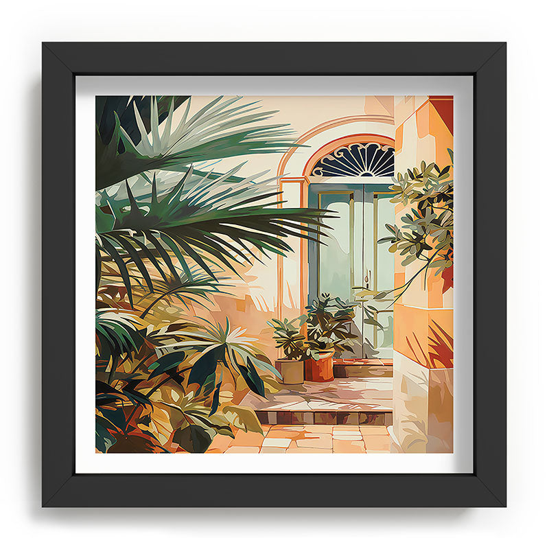 Villa Courtyard Mediterranean Art Framed Art Print Gallery Image 90