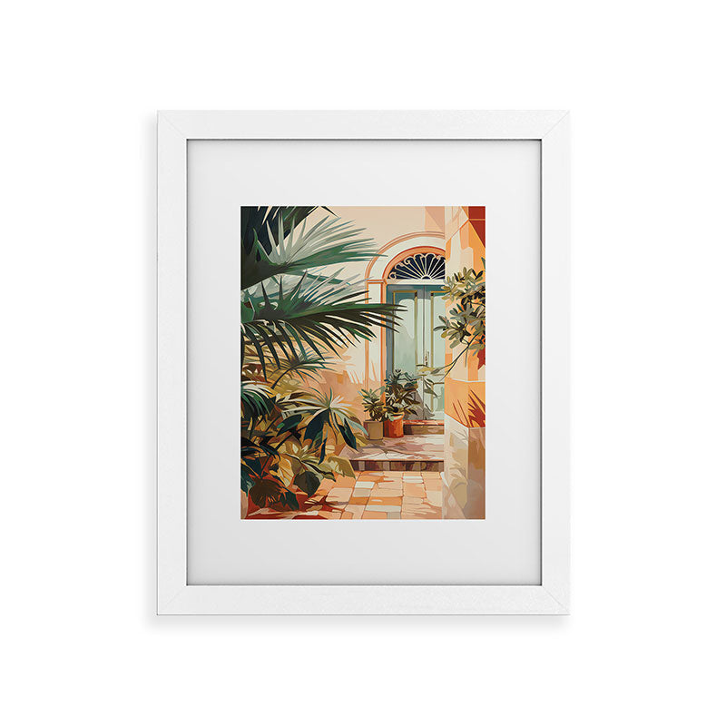 Villa Courtyard Mediterranean Art Framed Art Print Gallery Image 69