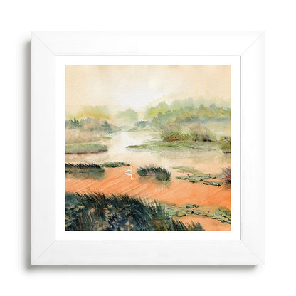 Egret On The Marsh Framed Art Print Gallery Image 79