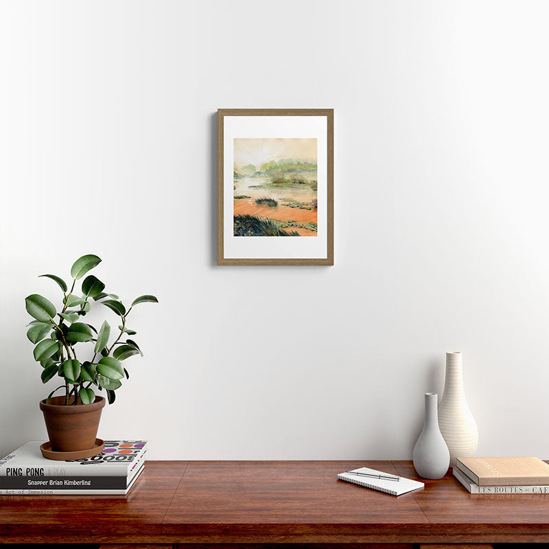 Egret On The Marsh Framed Art Print Gallery Image 14