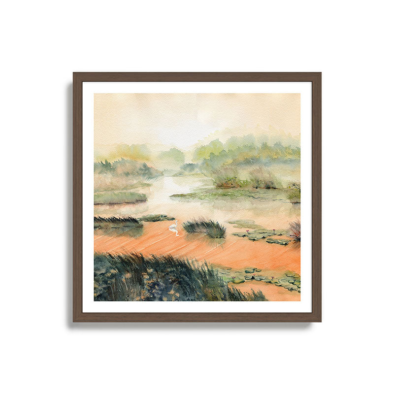Egret On The Marsh Framed Art Print Gallery Image 17