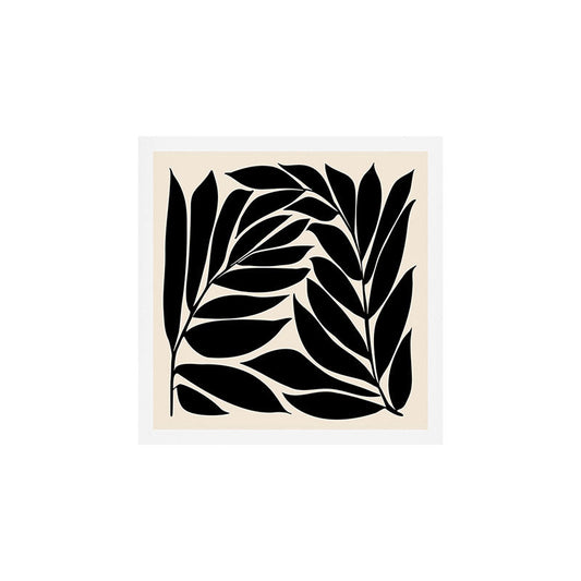 Black Seagrass Shapes Drawing Art Print Gallery Image 2