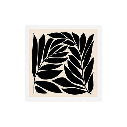 Black Seagrass Shapes Drawing Art Print Gallery Image 5