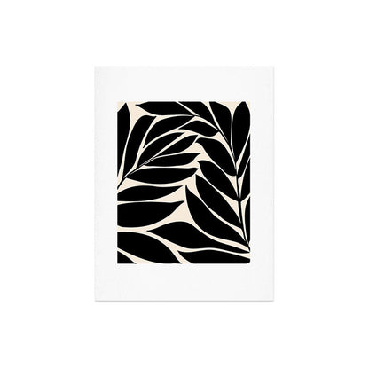 Black Seagrass Shapes Drawing Art Print Gallery Image 8