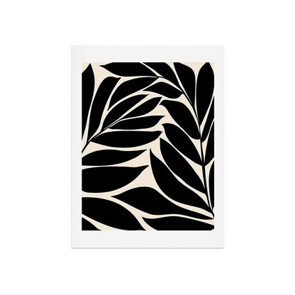 Black Seagrass Shapes Drawing Art Print Gallery Image 9