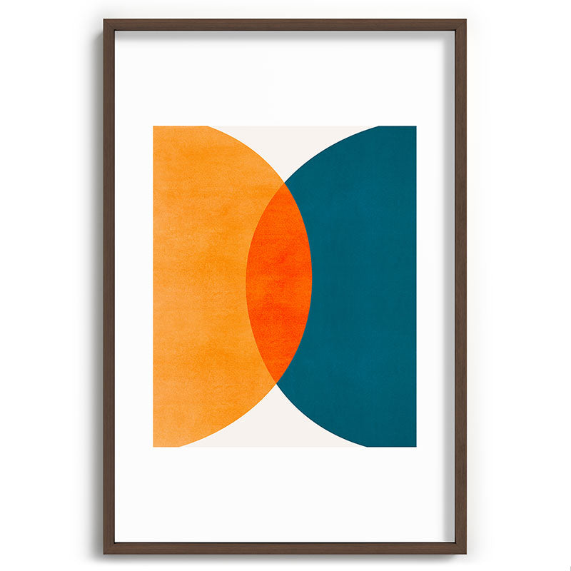 Mid Century Eclipse / Abstract Geometric Framed Art Print Gallery Image 94