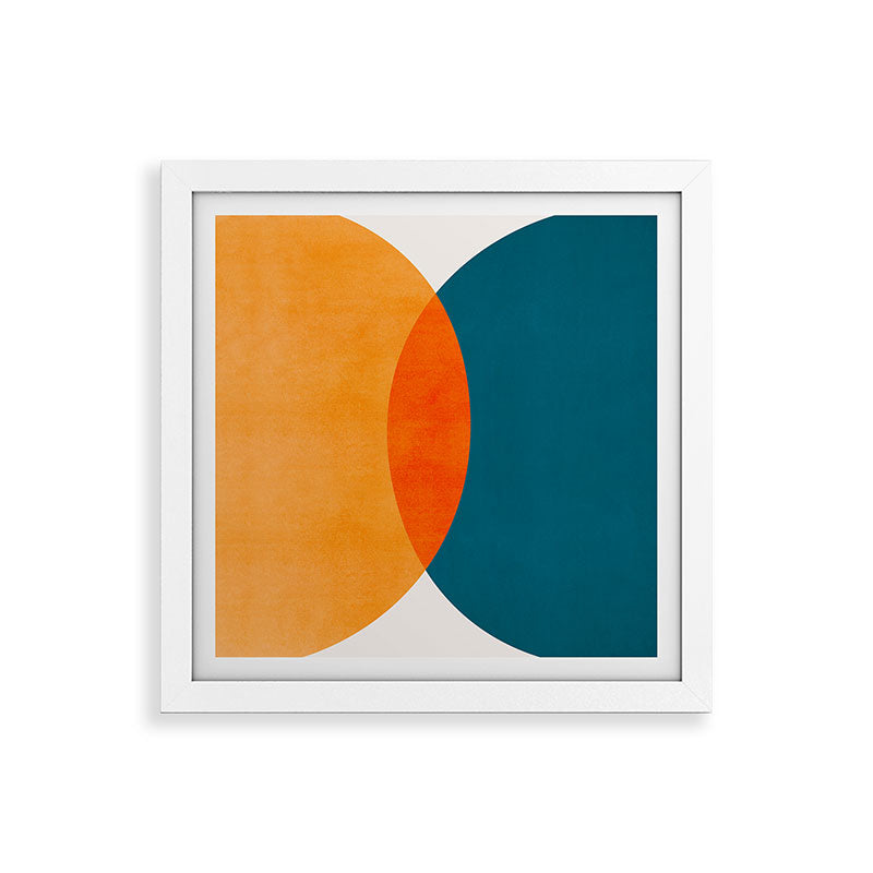 Mid Century Eclipse / Abstract Geometric Framed Art Print Gallery Image 82