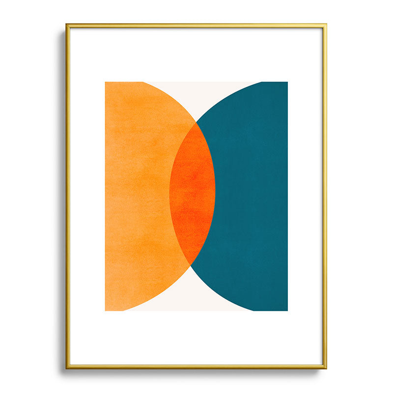 Mid Century Eclipse / Abstract Geometric Framed Art Print Gallery Image 124
