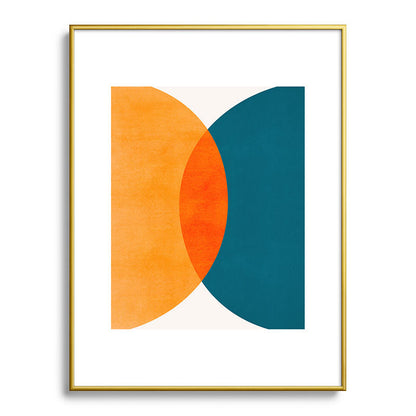 Mid Century Eclipse / Abstract Geometric Framed Art Print Gallery Image 124