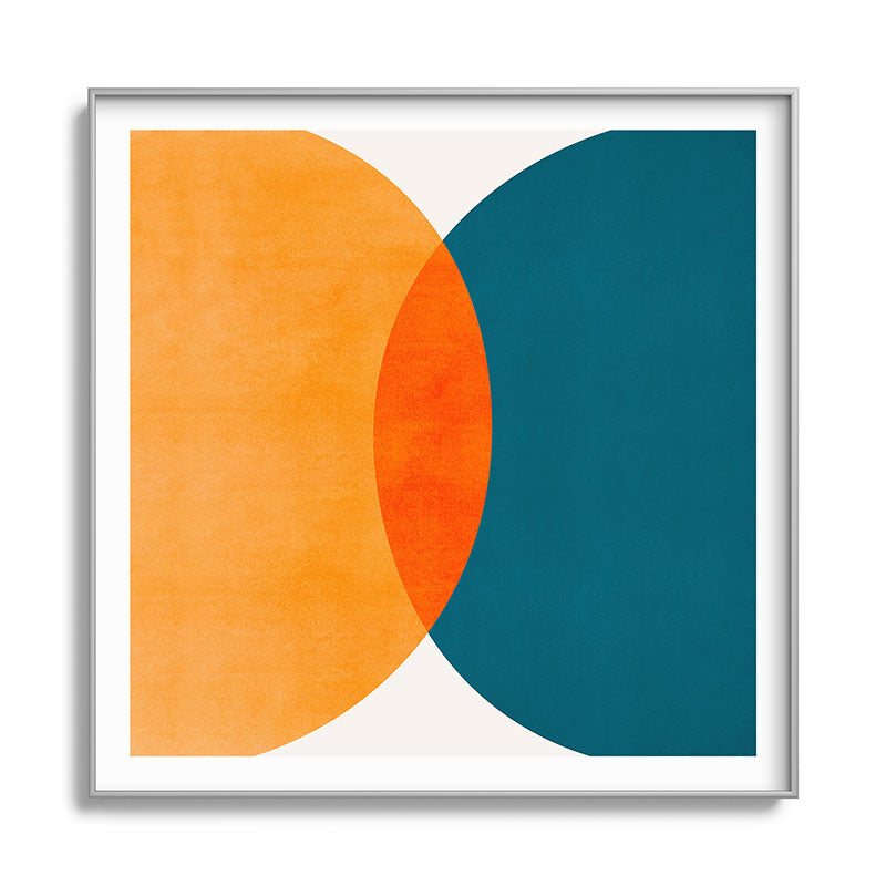 Mid Century Eclipse / Abstract Geometric Framed Art Print Gallery Image 141