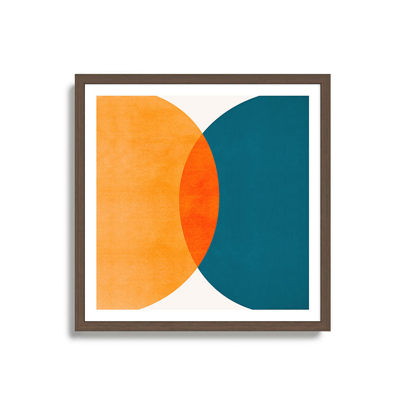Mid Century Eclipse / Abstract Geometric Framed Art Print Gallery Image 17