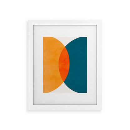 Mid Century Eclipse / Abstract Geometric Framed Art Print Gallery Image 74
