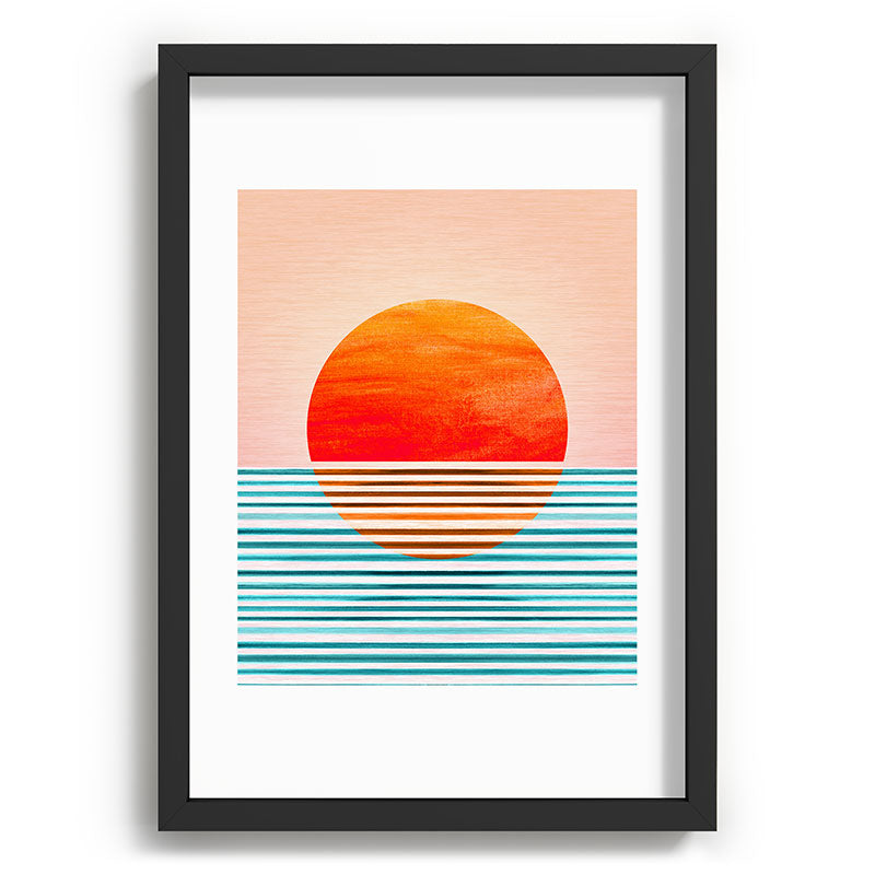 Minimalist Sunset III / Abstract Landscape Framed Art Print Gallery Image 81