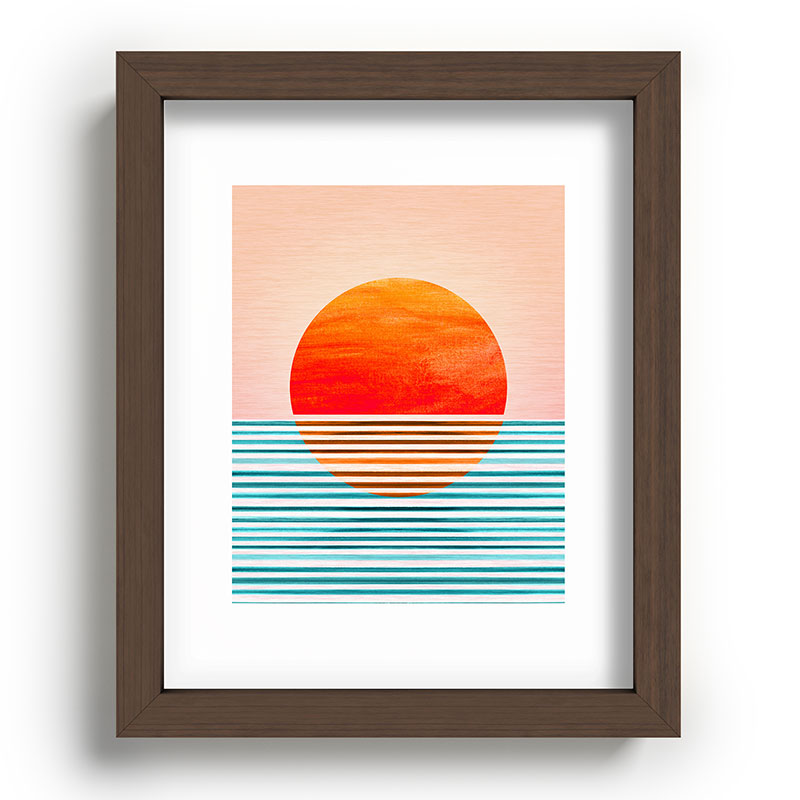 Minimalist Sunset III / Abstract Landscape Framed Art Print Gallery Image 86